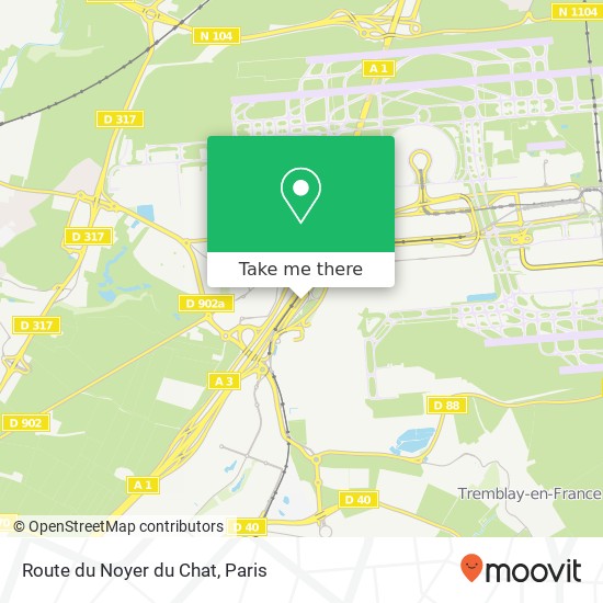 Route du Noyer du Chat map