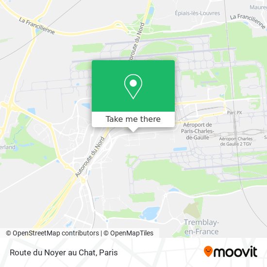 Route du Noyer au Chat map