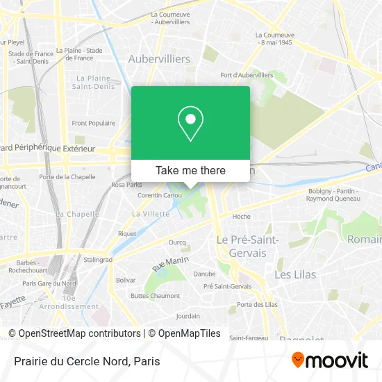 Prairie du Cercle Nord map