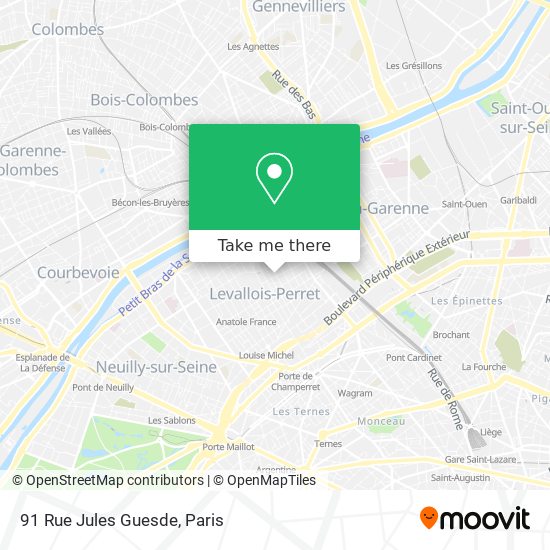 91 Rue Jules Guesde map