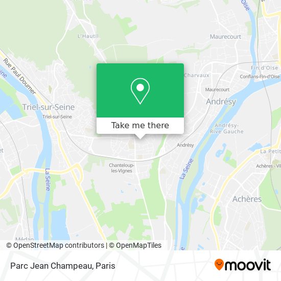 Parc Jean Champeau map