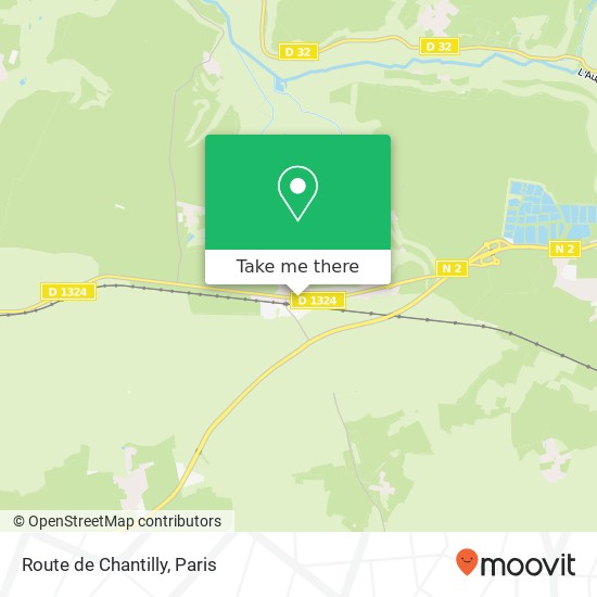Route de Chantilly map