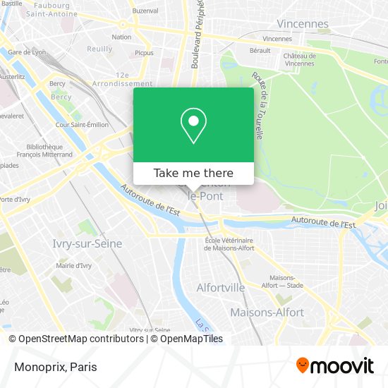 Monoprix map