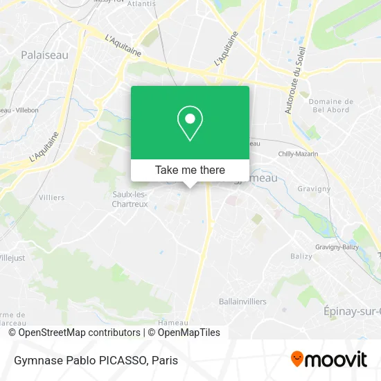 Gymnase Pablo PICASSO map