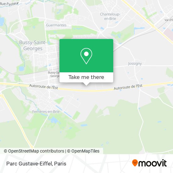 Mapa Parc Gustave-Eiffel