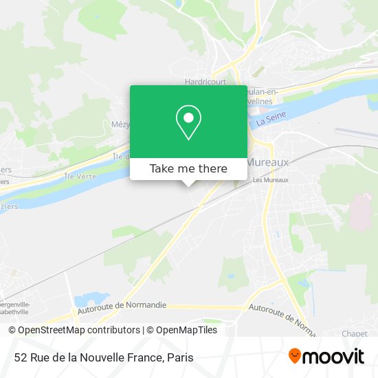 Mapa 52 Rue de la Nouvelle France