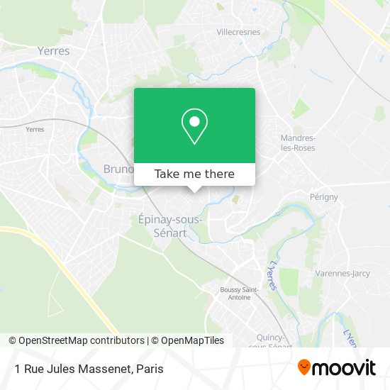 Mapa 1 Rue Jules Massenet
