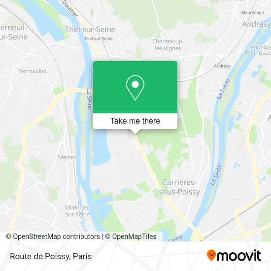 Route de Poissy map