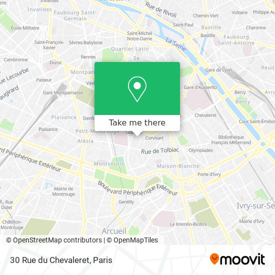 30 Rue du Chevaleret map