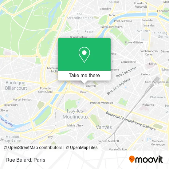 Rue Balard map