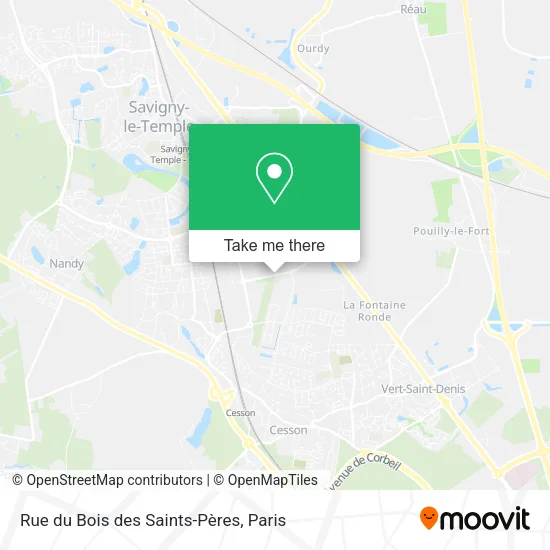 Rue du Bois des Saints-Pères map