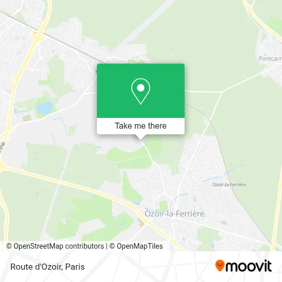 Route d'Ozoir map