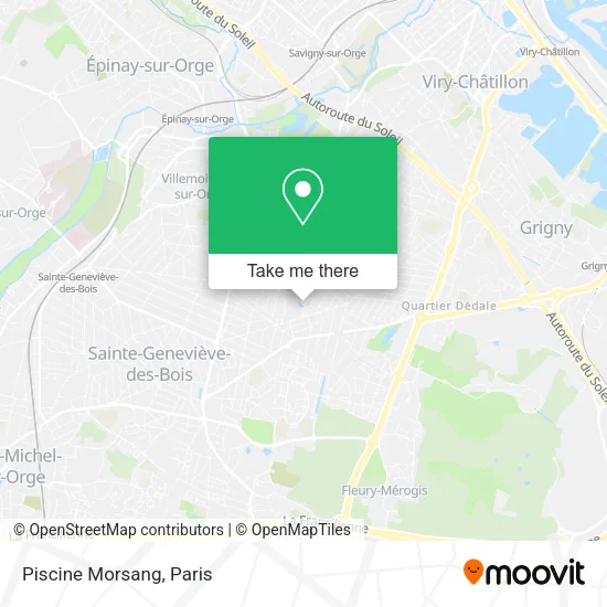 Piscine Morsang map