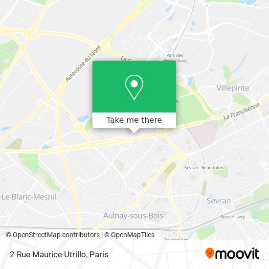Mapa 2 Rue Maurice Utrillo