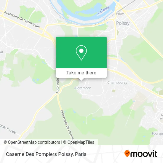 Caserne Des Pompiers Poissy map
