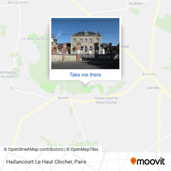 Hadancourt Le Haut Clocher map