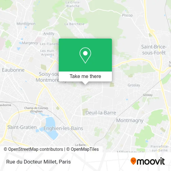Rue du Docteur Millet map