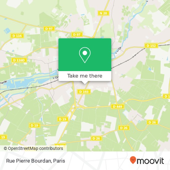 Mapa Rue Pierre Bourdan