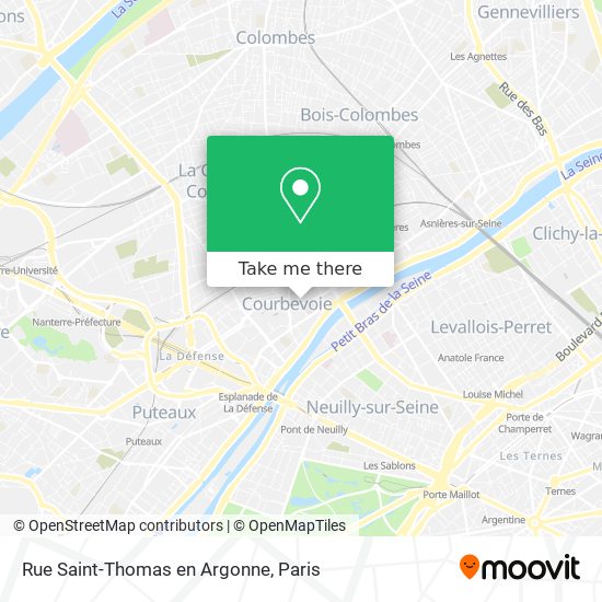 Mapa Rue Saint-Thomas en Argonne