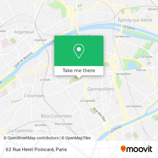 62 Rue Henri Poincaré map