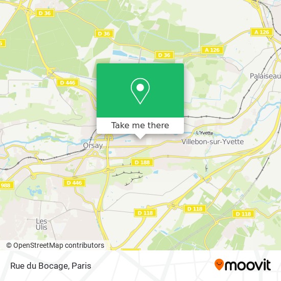 Rue du Bocage map