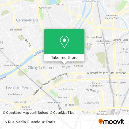 Mapa 6 Rue Nadia Guendouz