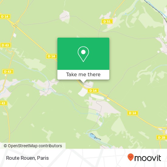 Route Rouen map
