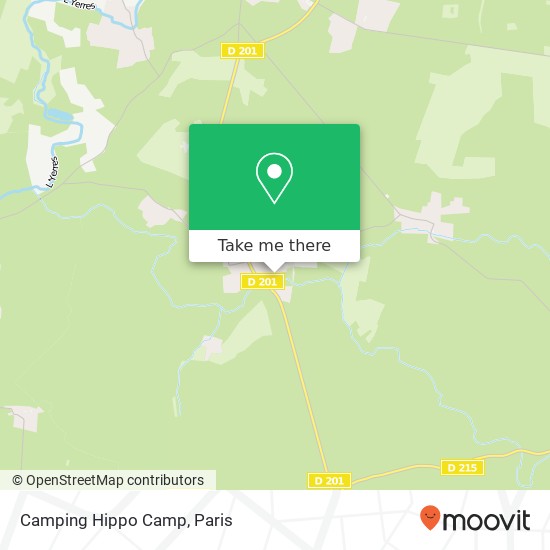 Camping Hippo Camp map