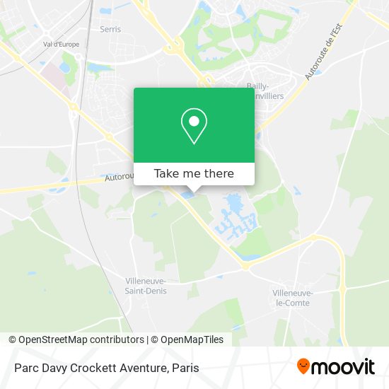 Parc Davy Crockett Aventure map