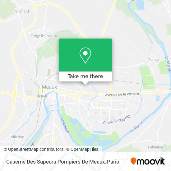 Caserne Des Sapeurs Pompiers De Meaux map