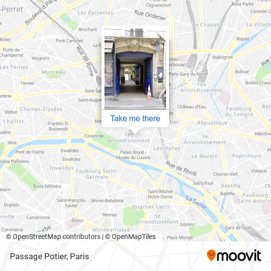 Passage Potier map