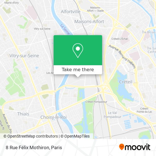 Mapa 8 Rue Félix Mothiron