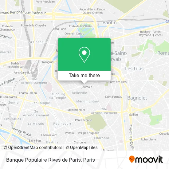 Banque Populaire Rives de Paris map