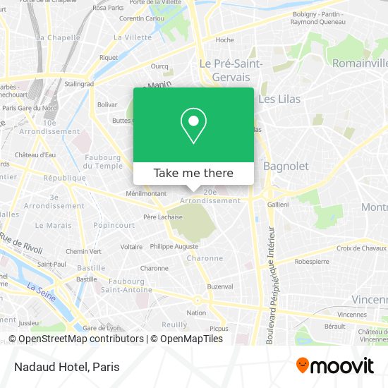 Nadaud Hotel map