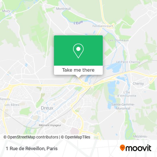 Mapa 1 Rue de Réveillon