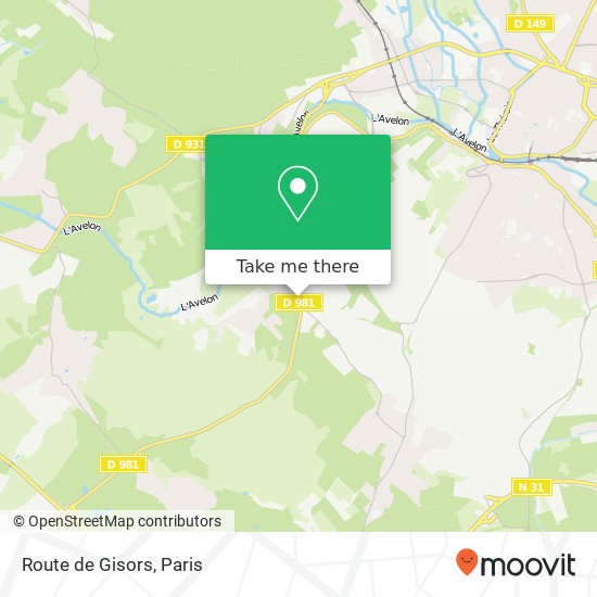 Route de Gisors map