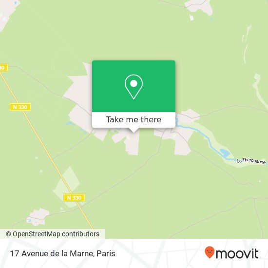 Mapa 17 Avenue de la Marne