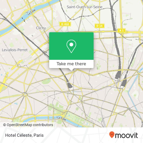 Hotel Céleste map