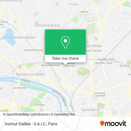 Institut Galilée - S.A.I.C. map