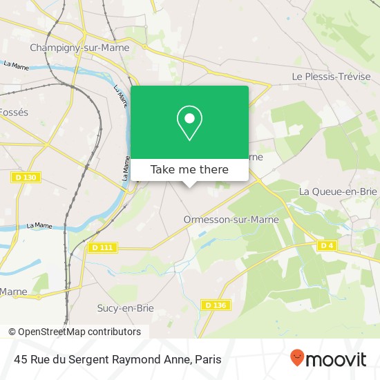 45 Rue du Sergent Raymond Anne map