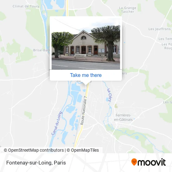Fontenay-sur-Loing map