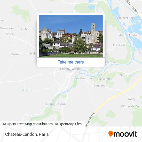 Château-Landon map