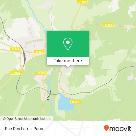 Mapa Rue Des Larris
