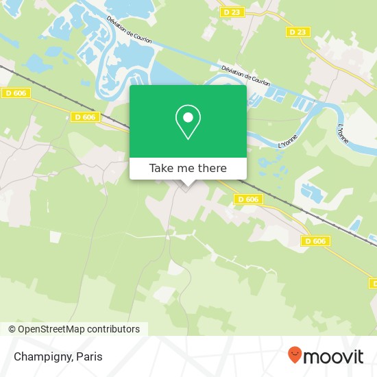 Mapa Champigny