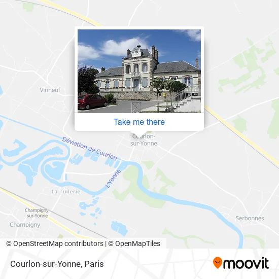 Courlon-sur-Yonne map