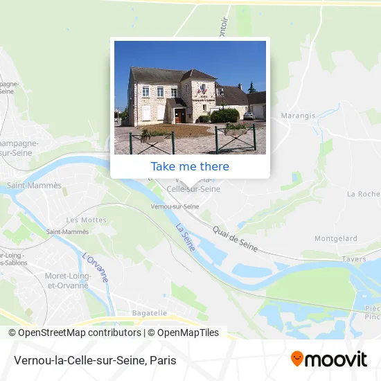 Vernou-la-Celle-sur-Seine map