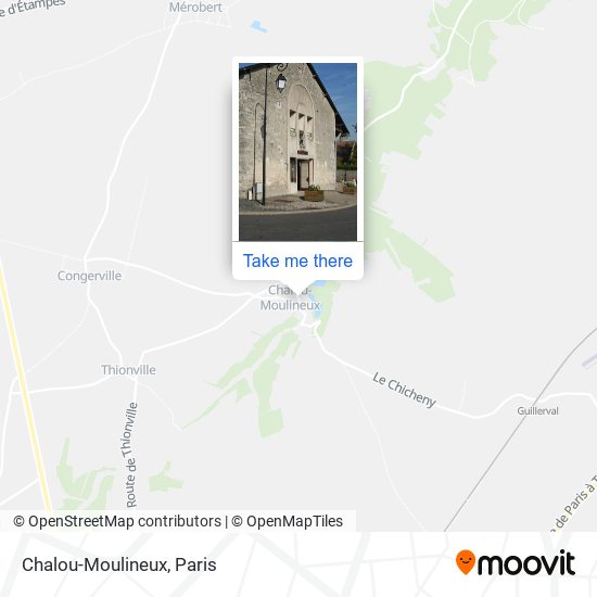 Mapa Chalou-Moulineux