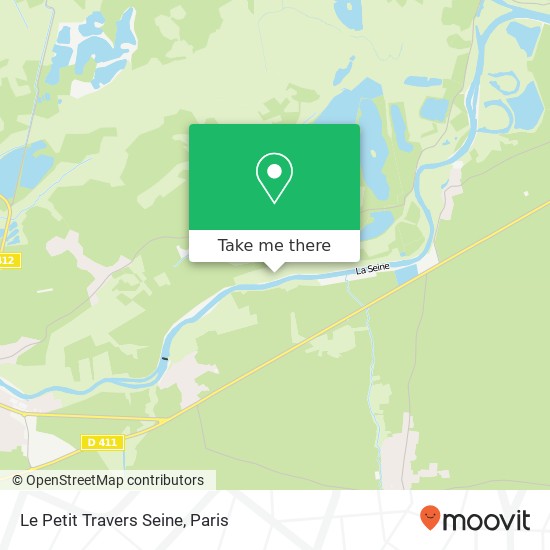Mapa Le Petit Travers Seine