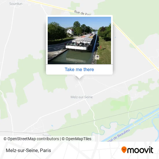 Melz-sur-Seine map