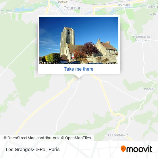 Mapa Les Granges-le-Roi